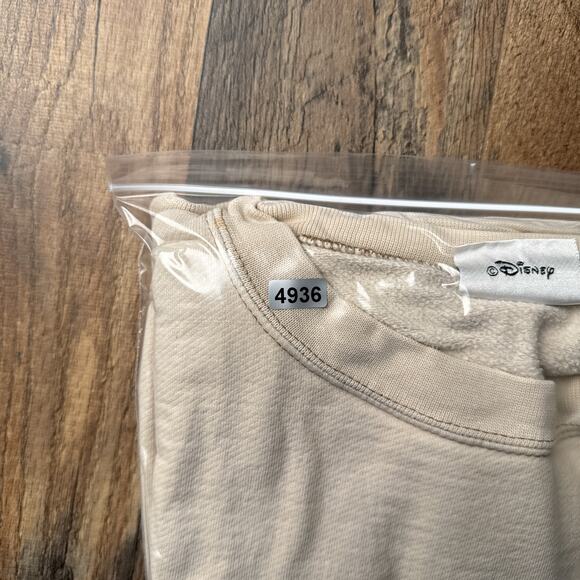 Vintage‎ 90s Disney Sweatshirt Men's Large Beige Athletic Mickey Mouse 4936 - Picture 14 of 14